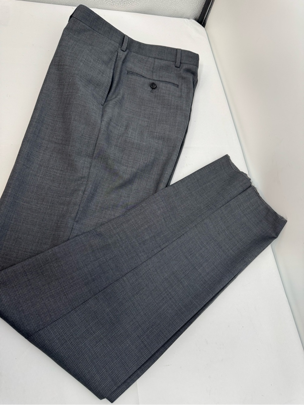 NWT Ralph by Ralph Lauren Men's Dress Pants Silver Gray  33” X 39.5” Unhemmed